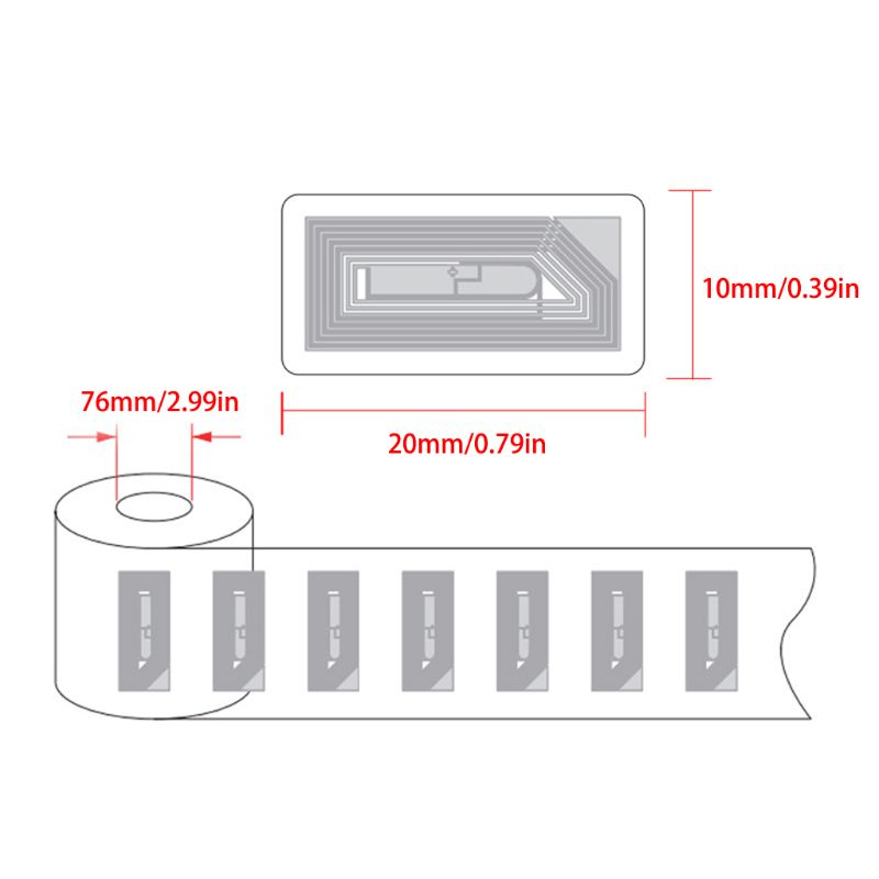 HF高頻UHF超高頻NFC電子標(biāo)簽倉(cāng)儲(chǔ)物流追蹤管理標(biāo)簽3